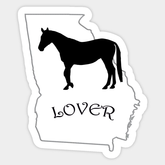 Georgia Horse Lover Gifts Sticker by Prairie Ridge Designs